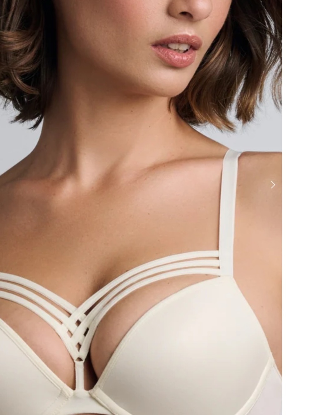 Marlins Dekker white plunge bra 38c